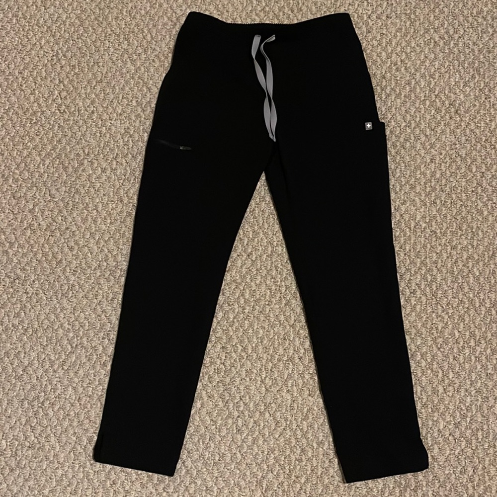 Figs Yola Skinny Scrub Pants Black XSP